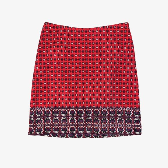 Talbots Dresses & Skirts - Talbots Skirt Womens 2P Petites Multi Cotton Blend Straight Side Zip Inner Lined
